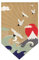 Hiseng Japonais Porte Rideaux Courts Noren Rideau de Porte de Style Japonais Tenture Murale Drapeaux pour Sushis Rideau Panneau Décoration de la Maison (30x50cm,Soleil)