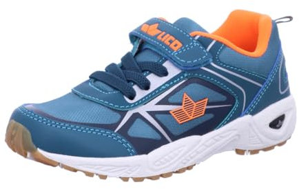 Lico Jungen Unisex Kinder Salford VS Hallenturnschuhe, Petrol/Orange, 29 EU