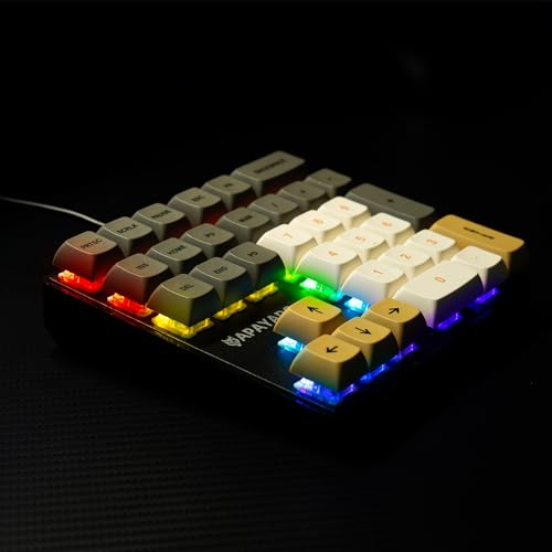Sikai Teclado Numérico Mecánico - 33 Teclas Red Switch Numpad, Retroiluminación RGB Ajustable, Teclado Numérico para Windows MacOS Juegos Oficina (Verde)