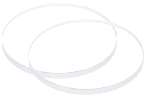 QUARKZMAN 2Pcs Verre de Montre en Cristal Transparent 35mm de Diamètre, 3mm D'Épaisseur, Rond, Plat, en Verre Minéral de Haute Transmittance, Pièce de Rechange pour Réparateur de Montres