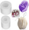 2 Stück Silikonform Blumen Tulpenform Kerzenform Silikon 3D Kerzenform Blumen Kerzen Silikonform für die Herstellung von handgefertigten Duftkerzen, Seifen, Gips Harzhandwerk, etc.