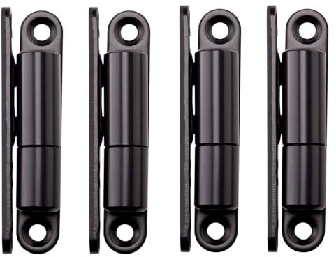 4x SOTOOLS Türband/Aufschrauband mit wartungsfreier Gleitlagertechnik für Türen bis 40Kg 15x83mm schwarz lackiert.