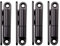 4x SOTOOLS Türband/Aufschrauband mit wartungsfreier Gleitlagertechnik für Türen bis 40Kg 15x83mm schwarz lackiert.