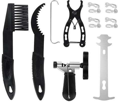 VMUTGA 10 Piezas Alicates de Cadena de Bicicleta, Kit de Herramientas de Reparación de Cadenas de Bicicleta Alicate de Ciclismo Portátiles Tronchacadenas Bicicleta Kit para 6-11 Cadenas de Velocidades