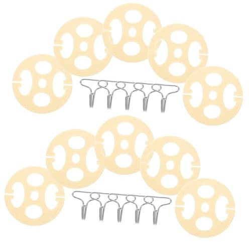 Beatifufu 1 Set Seat Cover Fasteners Seat Replacements Accessories Fixed Fastener Seat Locking Metal Hooks Seat Cover Plum Plate for Seat Cover Installation