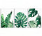 Tropische Blatt Poster Monstera Blatt Palm Banana Wand Kunst Grün Leinwand Druck Bilder Blätter Wohnzimmer Dekor-30x40cmx3 Rahmenlos