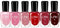 Nail Polish Sets - 6Pcs Nude Red Pink Nail Varnish Set, Quick Dry & Long Lasting Nude Nail Polish Gel, Non-Toxic Water Based Holographic Polish, No Need UV Nail Varnish Sets for Women Girls