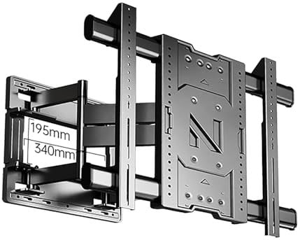 Supporto da Parete for TV Full Motion for TV Curve Piatte da 40-100 Pollici, Porta TV da Parete, Staffa for Montaggio A Parete for TV con Bracci Articolati Girevoli