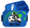 Kinder Bento Box Midi Lunchbox Mepal Bentobox - Fußball - Brotdose für Jungs mit Namen personalisieren | Ideal für Kindergarten Schulstart Geburtstag oder Weihnachten - 900 ml - Blau