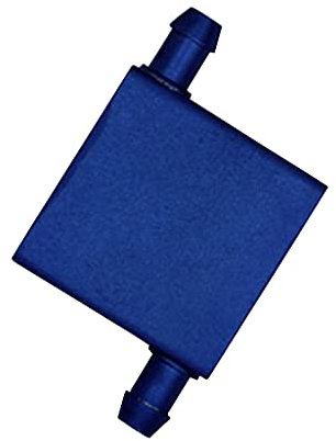 MHADBKH 4 x 4 x 1,2 cm Aluminium-Wasserkühlblock, Computer-CPU, Flüssigkeits-Wasserkühler, Kühlkörper für Laptop, Industrie