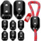 VioraWhite 8 Pcs Black Plastic Rope Clamps, 3/8 Inch, Suitable for 7-8 mm Nylon or Braided Ropes