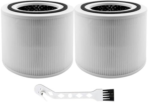 Pangutiandi Pack of 2 Replacement Filters for Levoit Air Purifier Core 300 300s, Activated Carbon HEPA Filter Compatible with Levoit Air Purifier Core 300 and Core 300s