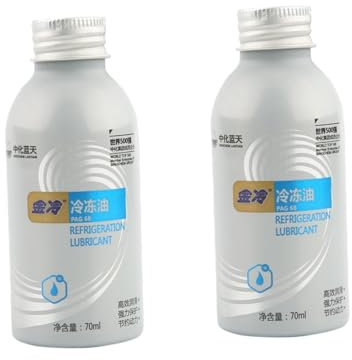 Anneome 2 Pezzi1 Refrigerante olio per auto olio di Raffreddamento auto compressore auto olio per l'aria condizionata dell'auto olio del compressore alluminio