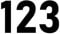Pack of 5 Simple Font Wheelie Bin Stickers Small - Number Waterproof Decal - Custom Wheelie Bin Numbers Stickers/Recycling Box/House/Door (10cm/4 Tall - 5 Pack)