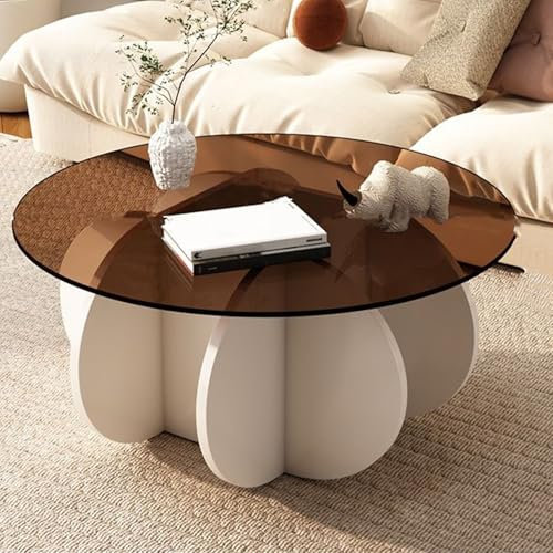 Moderna mesa de centro de cristal con mesa de vidrio templado para sala de estar