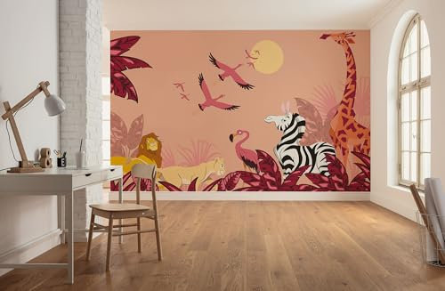Komar Vlies Fototapete - Disney The Lion King Sunset - Größe 500 x 250 cm - Kinderzimmer, Kindertapete, Tapete