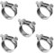 T Bolt Hose Clamps，5 Pieces 23-25MM Durable Exhaust Clamp Set, Hose Clips & Bolt Clip - Piping Secure Reliable Connection for Various Applications