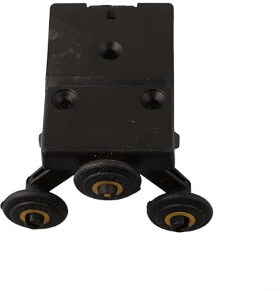 Polea para puerta corredera, nailon + núcleo de plástico con rueda de movimiento flexible diseñada para armario, armario, puertas correderas, accesorios de bricolaje (núcleo de rueda superior)