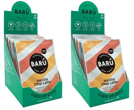 BARÚ Chai Latte Mix – Bundle mit Sachets – 2 x 12 Stück – 24 Portionen