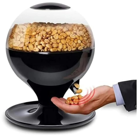 Automatic Motion Sensor Candy Dispenser, 1000ml Touch Snack Machine for Gumballs Nuts Cereal Treats