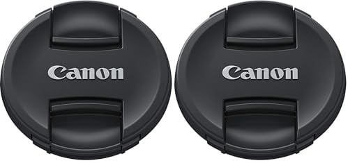 Canon E-77II Bouchon d’Objectif pour Face Avant diamètre 77 mm, Noir (Lot de 2)
