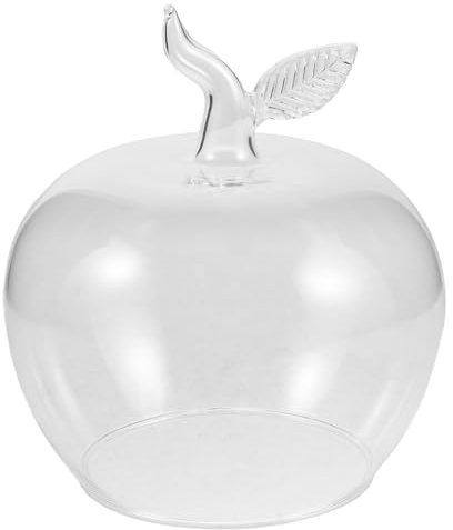 Levemolo Cloche en Verre pour Fleurs - Figurines de Fleurs éternelles de Collection - Cloche Transparente 13 x 12 x 8 cm, idéale pour Centre de Table, Mariage, Anniversaire ou Surprise.
