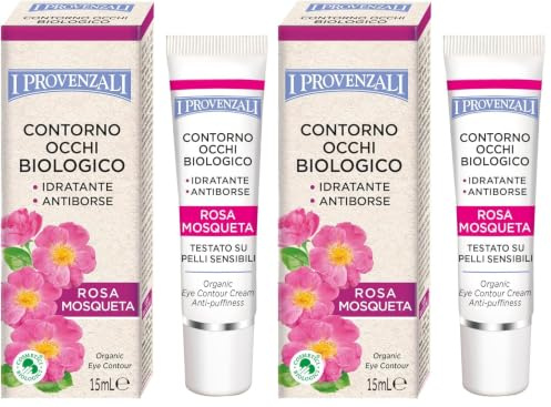 I Provenzali Contorno Occhi Biologico alla Rosa Mosqueta 15 (Confezione da 2)