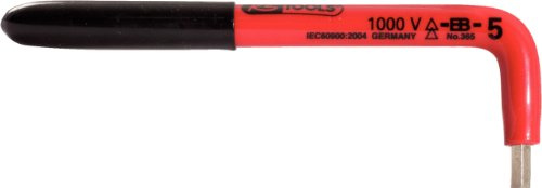 KS Tools 117.1602 Innensechskant-Winkelstiftschlüssel mit Schutzisolierung, 4mm