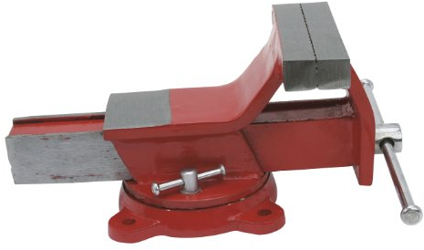 Cogex 64306 Schraubstock aus Stahl mit schwenkbarem Sockel