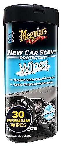Meguiar's G4200 New Car Scent Protectant Wipes - 30 Wipes