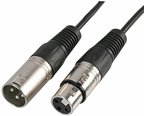 3 Pin XLR Microphone Male to Female Extension Cable 1.5m, 3m, 6m, 12m Mic Lead (3 metre)