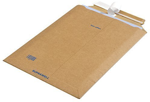 25 St Suprawell SW70 DIN A3 Versandtaschen 330x490 mm bis 25 mm Füllhöhe aus feiner Wellpappe