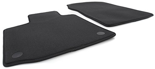 kh Teile Fußmatten passend bei Twingo II Velours Automatten Premium Qualität PKW-Matten 2-teilig schwarz