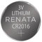 Renata CR2016 Zelle Münze Taste Lithium-Batterie 3 V Tag Armbanduhr Schlüssel x1 Made in Swiss