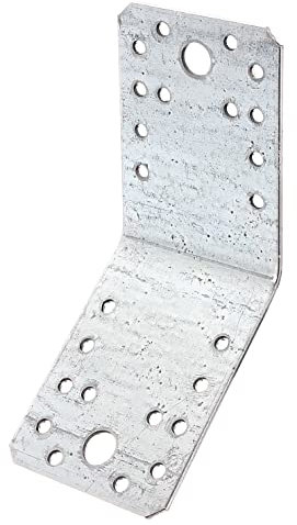 Alberts 1847150 335601-Raccordo ad Angolo di 135°, zincato Sendzimir, 90 x 90 x 65 mm