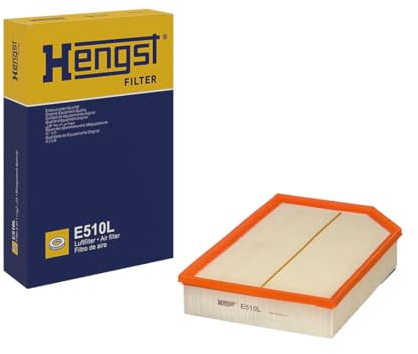 HENGST - Luftfilter E510L - Luft-Filtereinsatz für KFZ - Hochwertiger Motorluftfilter für Otto- oder Dieselmotor - Schutz für Motoren - Wasserbeständig
