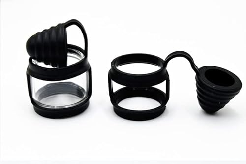 RUIYITECH E-Zigaretten Zubehör Fat Tank Anti-Rutsch-Ringe Vape-Bänder 510 + 810 Drip Tip Covers Vape Rings 2 Pack (schwarz)