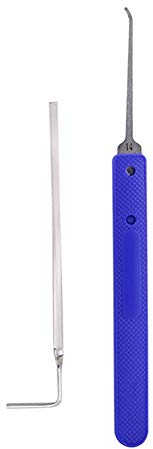 Loboo Idea Praxis Dietrich-Set, 2 Teile, professionelles Doppel-Messgerät, Edelstahl Picks, Taschen-Multitool Lockpicking Tool Kit für Lockpicker und Anfänger