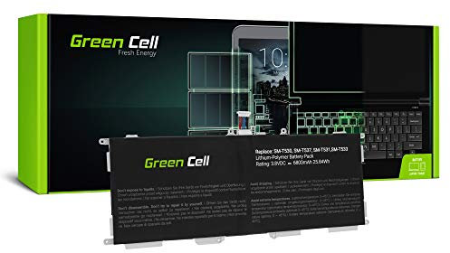 Green Cell 3,8 V 26 Wh 6800 mAh EB-BT530FBC EB-BT530FBE EB-BT530FBU Batterie pour Samsung Galaxy Tab 4 10.1 SM-T530 SM-T531 SM-T533 SM-T535 SM-T537 SM-T537A SM-T537R4