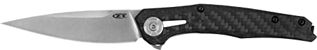 Zero Tolerance Black Carbon Fiber and Titanium 0707 Frame Lock 20CV Stainless Pocket Knife Knives