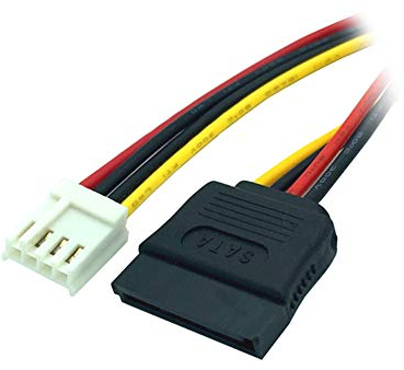 Bolwins F54S - Adattatore per cavo di alimentazione a 4 pin su SATA a 15 pin, 18 cm