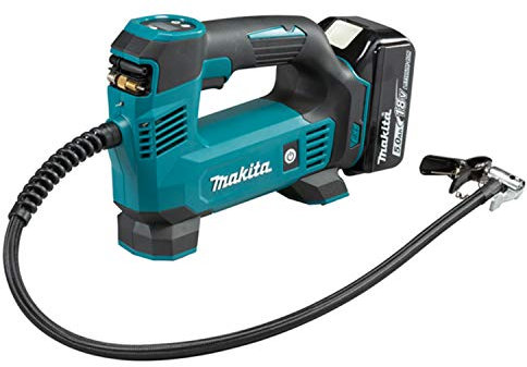 Makita DMP180RT1J 18V Li-ion LXT Inflator Complete with 1 x 5.0 A Battery and DC18RC Charger Supplied in a Makpac Case
