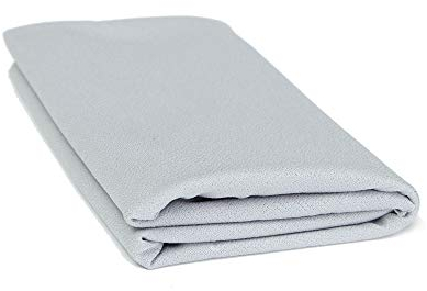 Flushbay Lautsprecher-Grilltuch, schwarz, Lautsprechergewebe, schützendes staubdichtes Netzgewebe, Stereo-Gewebe für Audio-Verstärker, Lautsprecher-Reparatur, 50 x 160 cm (grau)