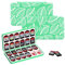 JINGDU Switch Game Case for Switch 2/NS/OLED/Lite, 24 Slots Switch Game Cartridge Holder, Portable Switch Card Storage Travel Box with 24 Slots for Switch Games and Micro SD Cards, Green Leaf