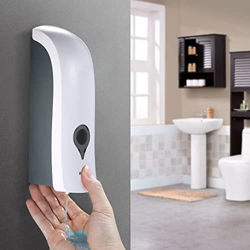 Kavolet Dispenser Sapone Liquido 300 ml, Senza Perforazione, Distributore Manuale di Sapone a Parete a Testa Singola, Dispenser Sapone per Bagno Doccia, Supporto per Shampoo Liquido