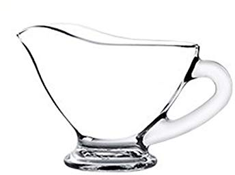 pichet Pichet de crème en verre avec poignée parfait pour servir la chair/salade de sauce/dressing/ketchup/sirop d'érable chaude 60ml / 170ml / 250ml bateau de sauce bidon a lait