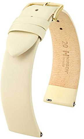 HIRSCH XS Damen Uhrenarmband Kalbsleder Modell Toronto 16 mm Beige