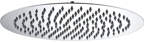 IMEX - Rociador para ducha redondo acero inoxidable S316 - Apto para exterior/interior - alcachofa para ducha extraplano Ø 30 cm- RDN003/AC