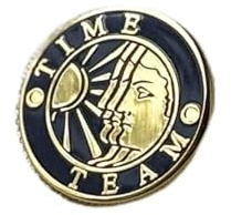 Time Team Enamel Pin Badge - Collectible TV Show Memorabilia