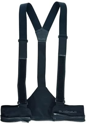 BLACKWILD Hosenträger für Motorradhosen |Eingesetzter Reißverschluss YKK Vislon 8 | Motorrad Hosenträger Männer und Frauen - 380mm breites (Damen)